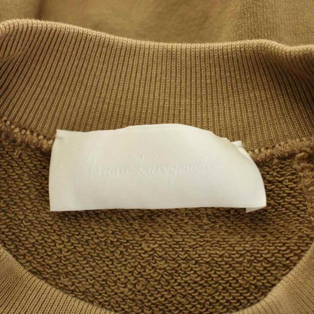 【中古】マメクロゴウチ 22SS Cording Embroidered Oversized Sweatshirt スウェット トレーナー 1 茶 ブラウン_3