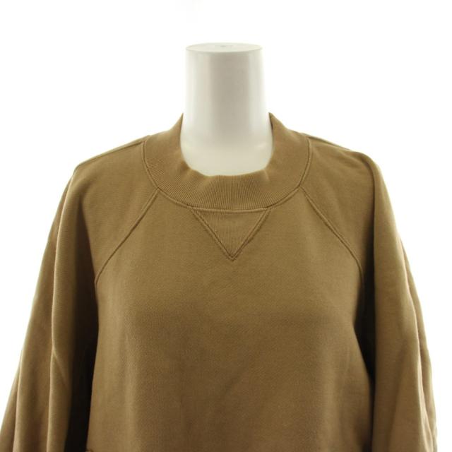 【中古】マメクロゴウチ 22SS Cording Embroidered Oversized Sweatshirt スウェット トレーナー 1 茶 ブラウン_5