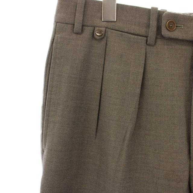 中古】ベルナールザンス BERNARD ZINS スラックスパンツ タック ジップ