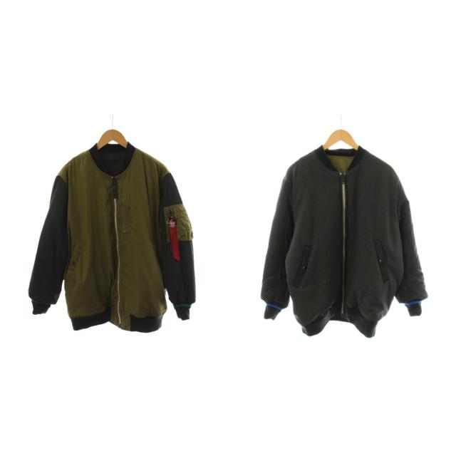 FRAPBOIS　ALPHA ジャケット L　MA-1 ブルゾン　リバーシブル 中古】アルファ ALPHA × フラボア FRAPBOIS フライトジャケット
