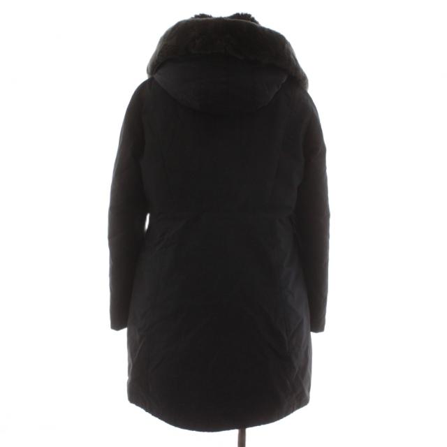 【中古】ウールリッチ WOOLRICH BOW BRIDGE ダウンコート ロング丈 アウター フード ラビットファー S 黒 ブラック_2