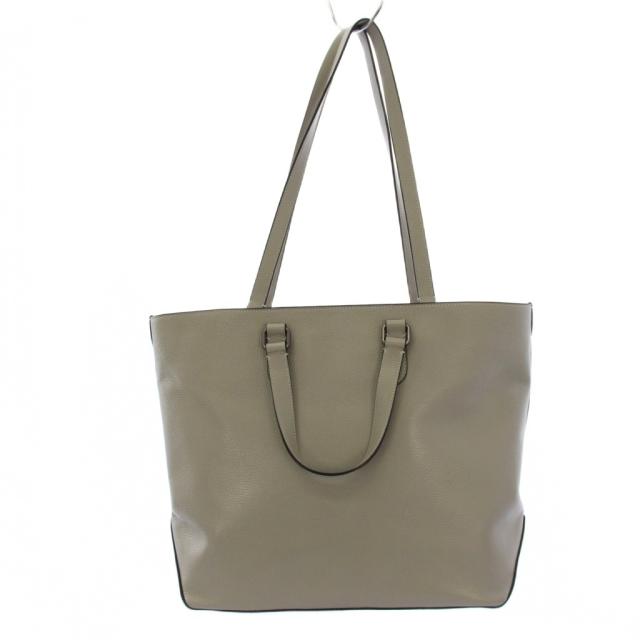 【中古】コーチ COACH ワーナーデュアルハンドルトートバッグ ハンドバッグ 2WAY レザー グレー CBG50 /BM レディース_2