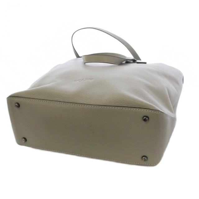 【中古】コーチ COACH ワーナーデュアルハンドルトートバッグ ハンドバッグ 2WAY レザー グレー CBG50 /BM レディース_3