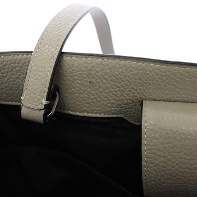 【中古】コーチ COACH ワーナーデュアルハンドルトートバッグ ハンドバッグ 2WAY レザー グレー CBG50 /BM レディース_6