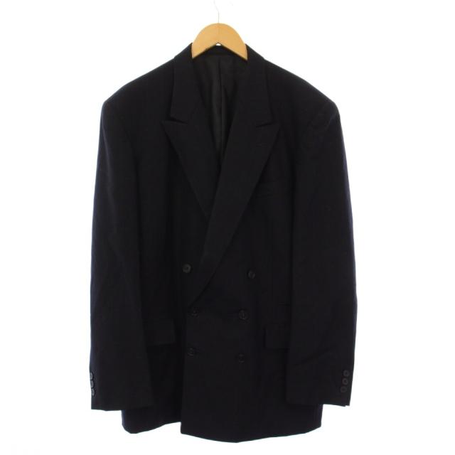 【中古】ヨウジヤマモト YOHJI YAMAMOTO DURBAN A.A.R. テーラードジャケット ダブル ピンストライプ YTL 紺 /KH