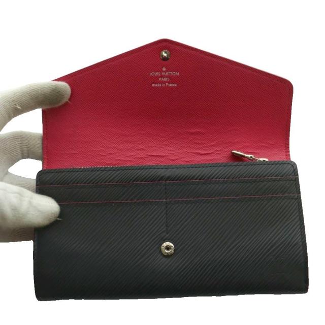 【中古】ルイヴィトン LOUIS VUITTON エピ ポルトフォイユ サラ ノワール 長財布 黒 ブラック /SS ■OS ■OH_4