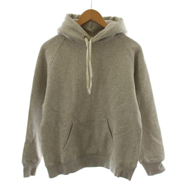 【中古】コモリ COMOLI 21AW コットン吊裏毛 パーカ プルオーバー 1 グレー U03-05002 /AN62 メンズ