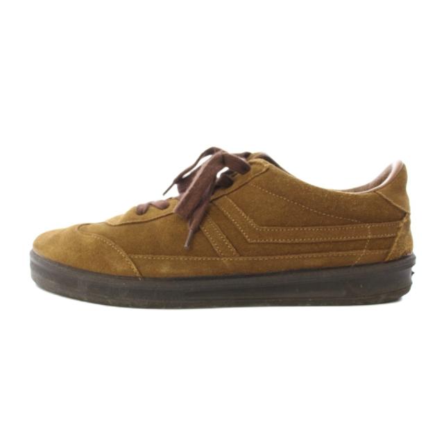 【中古】リプロダクションオブファウンド Steven alan MILITARY スニーカー ローカットシューズ スエード 43 茶