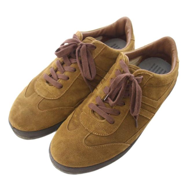 【中古】リプロダクションオブファウンド Steven alan MILITARY スニーカー ローカットシューズ スエード 43 茶_1