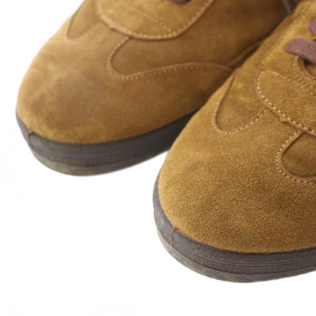 【中古】リプロダクションオブファウンド Steven alan MILITARY スニーカー ローカットシューズ スエード 43 茶_3
