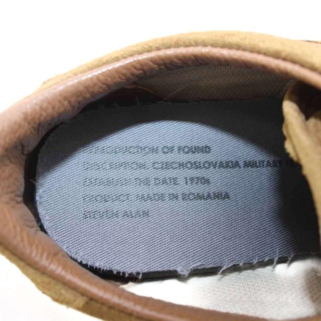 【中古】リプロダクションオブファウンド Steven alan MILITARY スニーカー ローカットシューズ スエード 43 茶_6