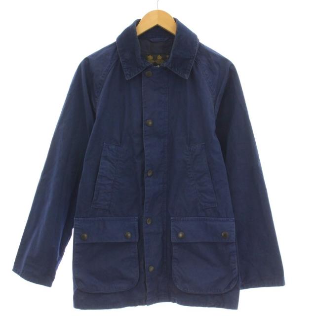 【中古】バブアー Barbour ジャケット ジップアップ 36 ネイビー 紺 MCA0200BL72 /☆G メンズ