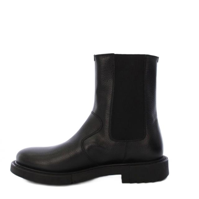 【中古】サルヴァトーレフェラガモ Salvatore Ferragamo LORENO サイドゴアブーツ ミドル丈 レザー 8.5 黒 /KH メンズ