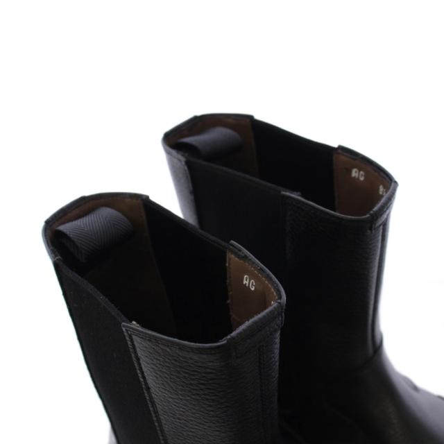 【中古】サルヴァトーレフェラガモ Salvatore Ferragamo LORENO サイドゴアブーツ ミドル丈 レザー 8.5 黒 /KH メンズ_4