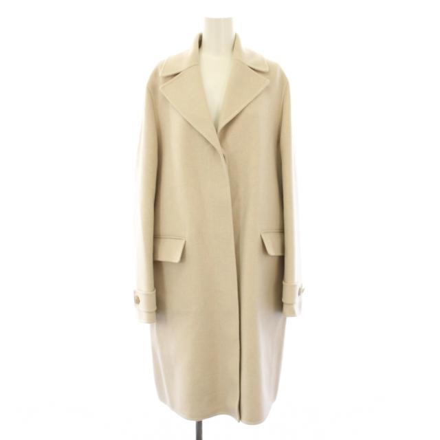 【中古】ロロピアーナ Loro Piana BABY CASHMERE チェスターコート ロング カシミヤ 40 ライトベージュ FAM5289 /KH