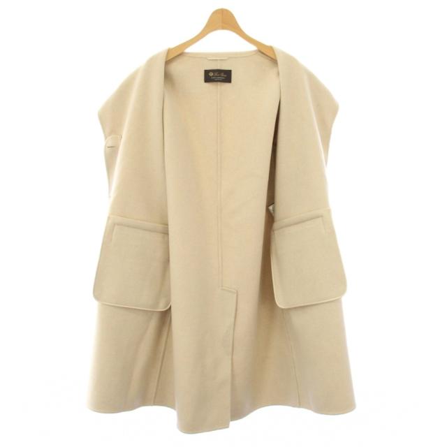 【中古】ロロピアーナ Loro Piana BABY CASHMERE チェスターコート ロング カシミヤ 40 ライトベージュ FAM5289 /KH_6