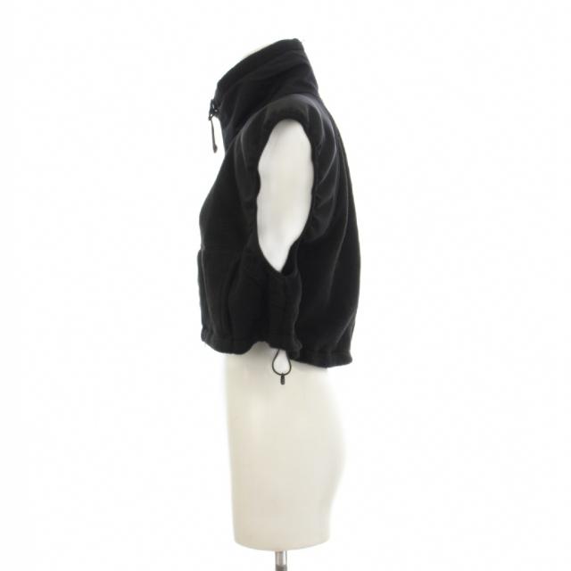 【中古】ハイク HYKE FLEECE CROPPED VEST フリースクロップドベスト ジップアップ OSFA 黒 232-17411 /KH レディース_1