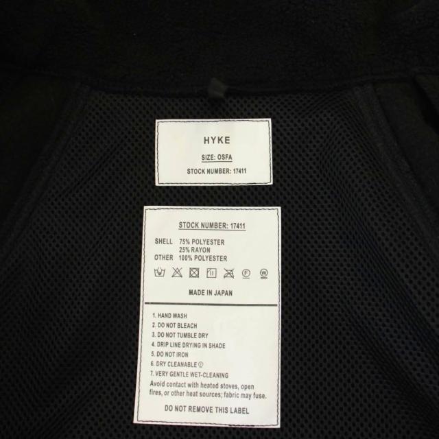 【中古】ハイク HYKE FLEECE CROPPED VEST フリースクロップドベスト ジップアップ OSFA 黒 232-17411 /KH レディース_3