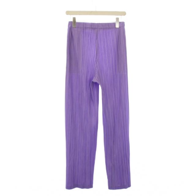 【中古】プリーツプリーズ PLEATS PLEASE イッセイミヤケ THICKER BOTTOMS イージーパンツ プリーツ 5 ラベンダー_1