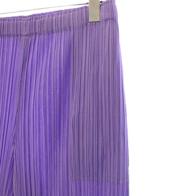 【中古】プリーツプリーズ PLEATS PLEASE イッセイミヤケ THICKER BOTTOMS イージーパンツ プリーツ 5 ラベンダー_3