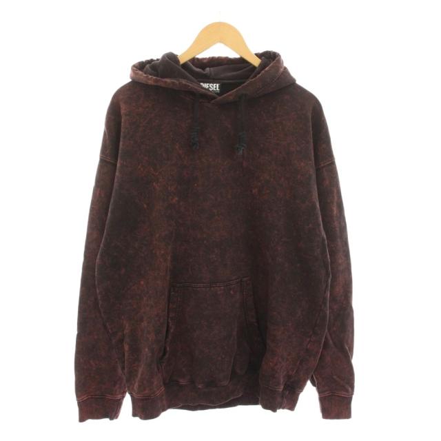【中古】ディーゼル DIESEL S-UMMER-B6 スウェット パーカー プルオーバー 長袖 S 茶 /YM メンズ