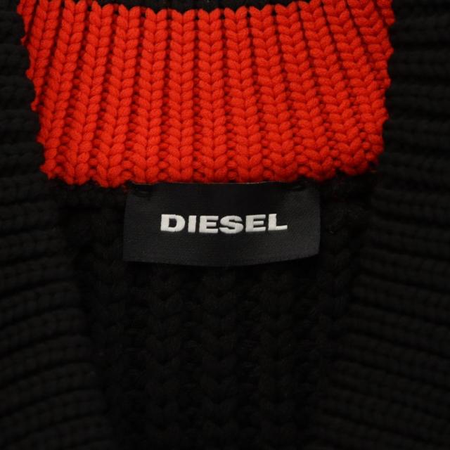 中古】ディーゼル DIESEL ニットジャケット ジップアップ XS 黒