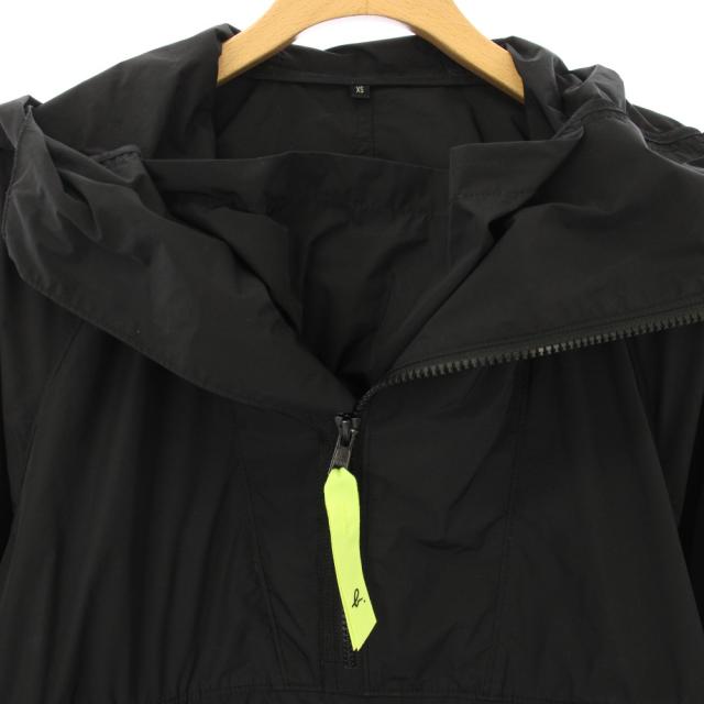 【中古】アニエスベー agnes b. BACH TRACER アノラックジャケット SOLOTEX ハーフジップ XS 黒 ブラック /TK メンズ_2