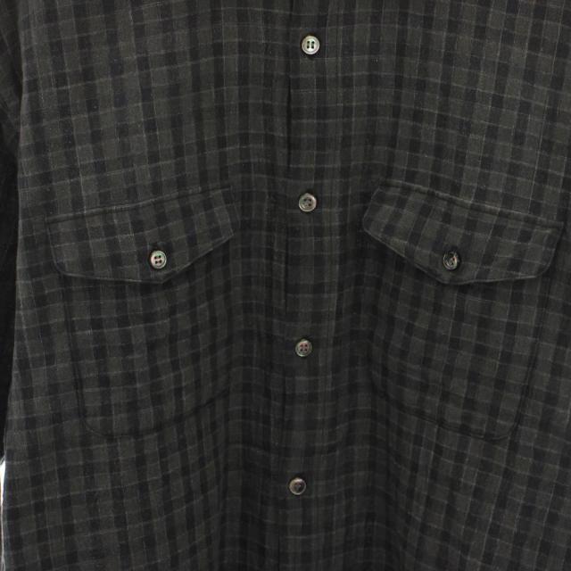 【中古】セブンバイセブン 7×7 シャツ 長袖 チェック柄 M グレー 黒 ブラック SBSS18TSHC /YT メンズ_2