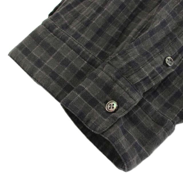 【中古】セブンバイセブン 7×7 シャツ 長袖 チェック柄 M グレー 黒 ブラック SBSS18TSHC /YT メンズ_4