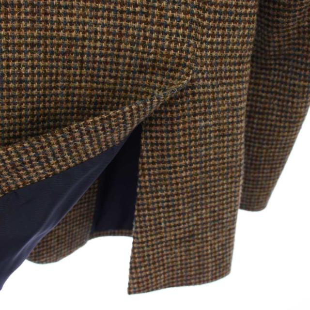 【中古】スーツセレクト Harris Tweed生地 ウール2釦ジャケット テーラードジャケット AB5 茶 JSJ2102 メンズ_3