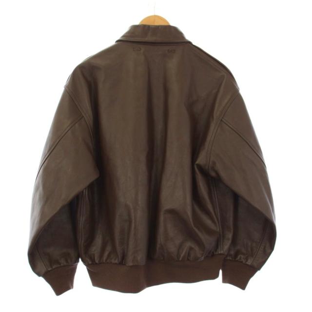 【中古】アヴィレックス AVIREX 7522 A-2フライトジャケット 革ジャン カウレザー S 茶 7832950008 /KH メンズ_1