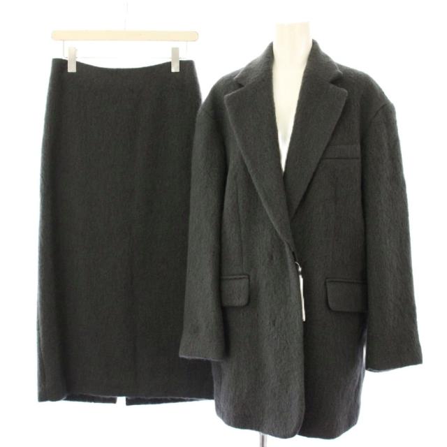 【中古】未当てはめる品 B&Y アローズ もの言う花&若い者 セットアップ 上衣 スコート M 薄墨色 レディース