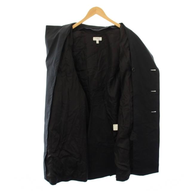 【中古】ハイク HYKE トレンチコート アウター ロング丈 ダブル ワンカラー ベルト 2 黒 ブラック /BB メンズ_3
