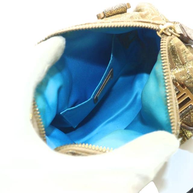 【中古】フェンディ FENDI ズッキーノ ミニ ボストンバッグ ハンド ゴールドカラー /SS ■OS ■OH レディース_5