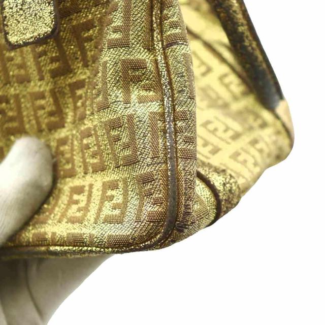 【中古】フェンディ FENDI ズッキーノ ミニ ボストンバッグ ハンド ゴールドカラー /SS ■OS ■OH レディース_7