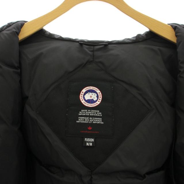 【中古】カナダグース CANADA GOOSE ROSSCLAIR PARKA FF ダウンコート フーディ コヨーテファー M 黒 2580LA /KH_4