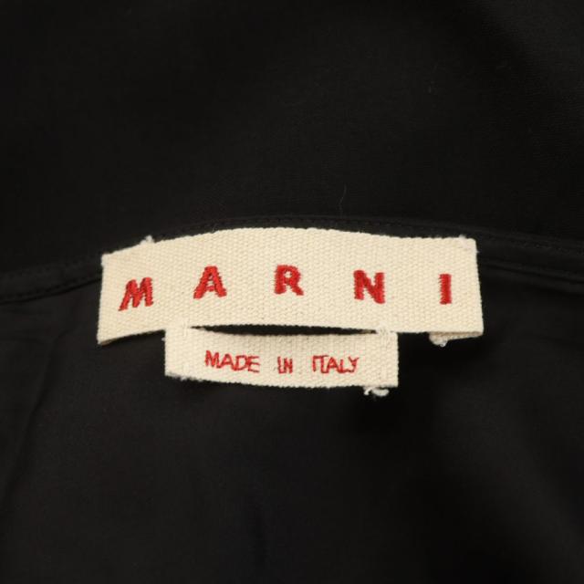 【中古】マルニ MARNI 23AW フレアスカート ロング丈 ウール シルク混 絹 38 黒 ブラック GOMA0581U0 /AN73_2