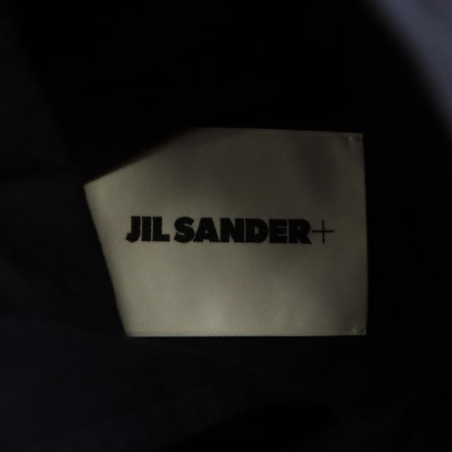 【中古】ジルサンダープラス JIL SANDER＋ 23SS ワンピース ロング丈 スタンドカラー スリット 長袖 32 紺 ネイビー_3