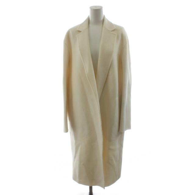 【中古】セオリー Theory 23AW New Divide GC Relaxed Coat チェスターコート ロング丈 ウール カシミヤ混 P 白