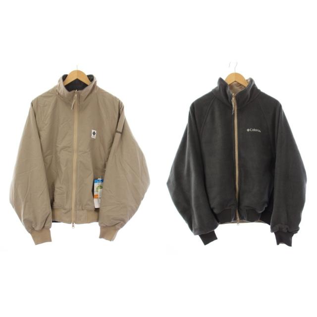 【中古】未使用品 コロンビア W Imperial Park Jacket リバーシブルジャケット フリース ナイロン XS グレー