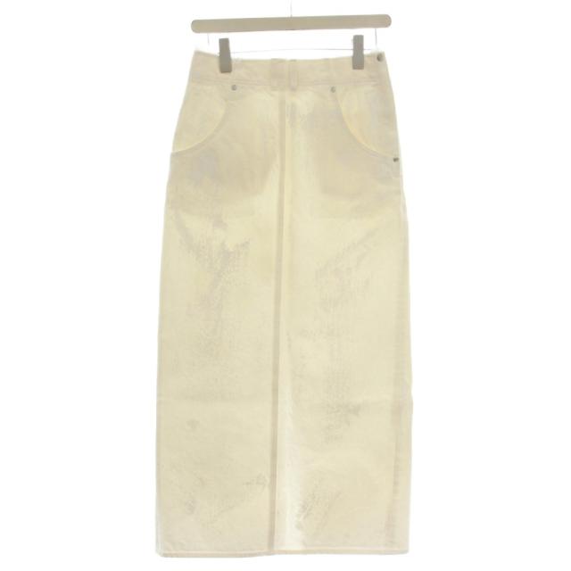 【中古】デプレ DES PRES トゥモローランド 25SS ペイントホワイトデニム ビスチェ付き ロング スカート 34 白 【中古】デプレ DES PRES トゥモローランド 25SS ペイントホワイトデニム ビスチェ付き ロング スカート 34 白