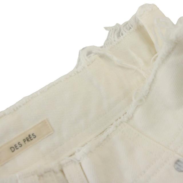 【中古】デプレ DES PRES トゥモローランド 25SS ペイントホワイトデニム ビスチェ付き ロング スカート 34 白 【中古】デプレ DES PRES トゥモローランド 25SS ペイントホワイトデニム ビスチェ付き ロング スカート 34 白