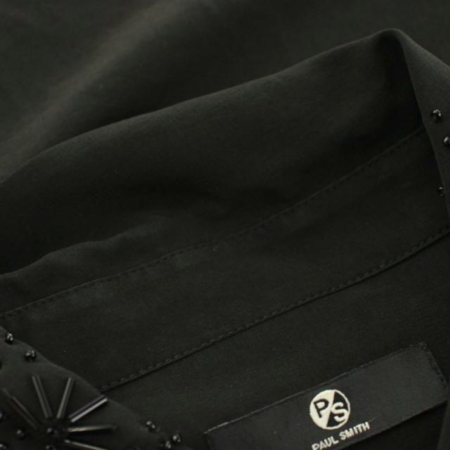 【中古】ピーエスポールスミス プルオーバー衣装 ミモレ ロング 長袖 ビーズかざり付ける 40 黒 黒いこと OPPSHW0913