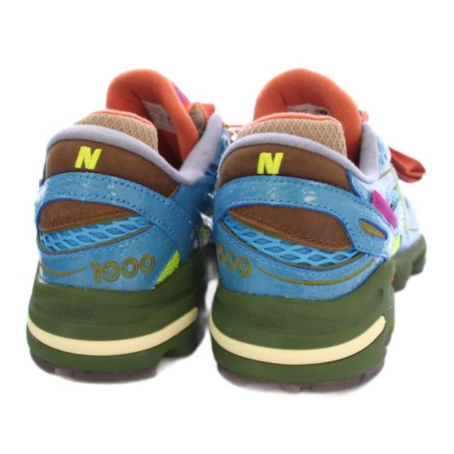 【中古】未使用品 ニューバランス NEW BALANCE M1000BM スニーカー シューズ US8 水色 マルチカラー /TK メンズ_4