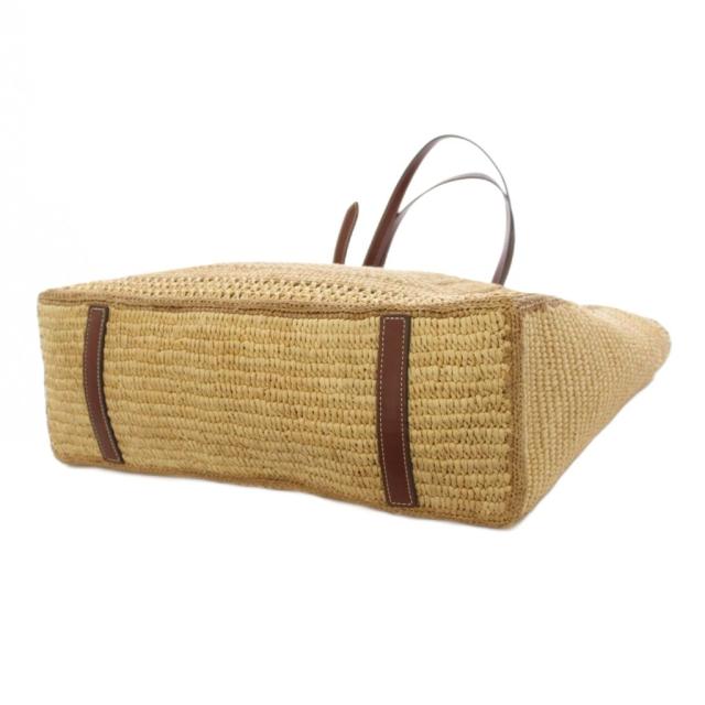 【中古】アニヤハインドマーチ ANYA HINDMARCH E/W BOW TOTE かごバッグ トートバッグ ハンドバッグ ベージュ /KH