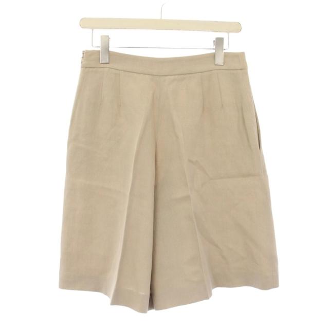 【中古】サルヴァトーレフェラガモ Salvatore Ferragamo 遊撃手ズボン下 二分の一ズボン下 人絹 リネン 40 ベージュ
