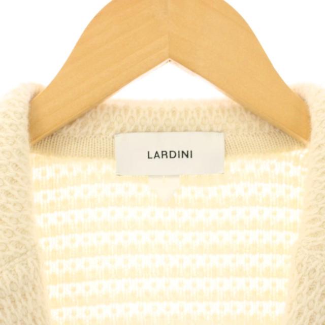 【中古】ラルディーニ LARDINI カシミヤ ブートニエール ニット テーラードジャケット M 白 JALJM70 /KH メンズ_2
