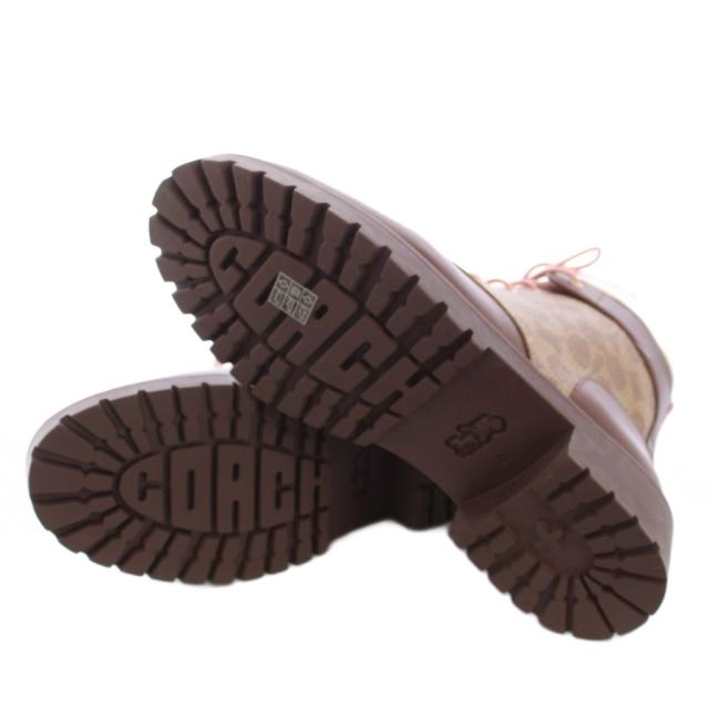 【中古】コーチ職 COACH ロレーヌ ブーティ 遊撃手ブーツ スピード競技脹れ上がる 8 茶 赤銅色 CW711 /TK レディース