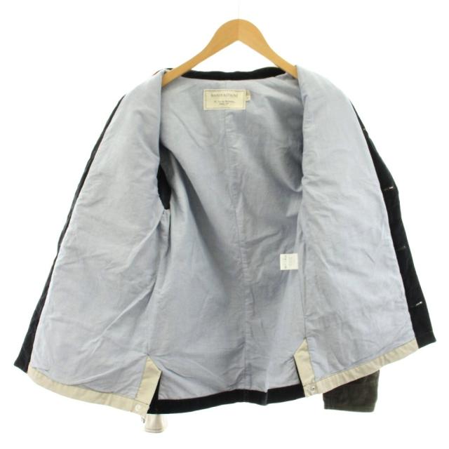 【中古】メゾンキツネ パッチワークジャケット ブルゾン コーデュロイ 切替 XS マルチカラー FW16M116_2