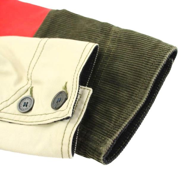 【中古】メゾンキツネ パッチワークジャケット ブルゾン コーデュロイ 切替 XS マルチカラー FW16M116_4